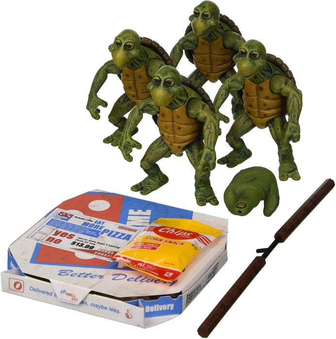 Teenage Mutant Ninja Turtles Action Figures NECA Baby Turtles Set – Larger  Than Life Toys and Comics