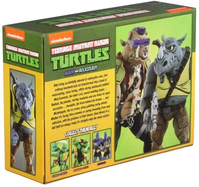 Neca Teenage Mutant Ninja Turtles Series 2 Rocksteady and Bebop 7 Inch Scale Action Figure