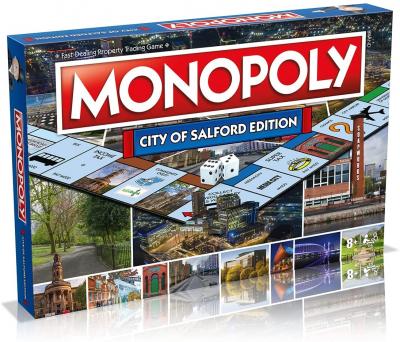 City of Salford Edition Monopoly the board game is now available to purchase from Phillips Toys on pre-order! Stock is due to land on the 15th of October