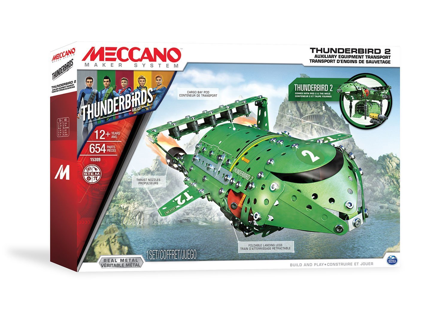 THUNDERBIRD 2 MECCANO SET IN STOCK TODAY